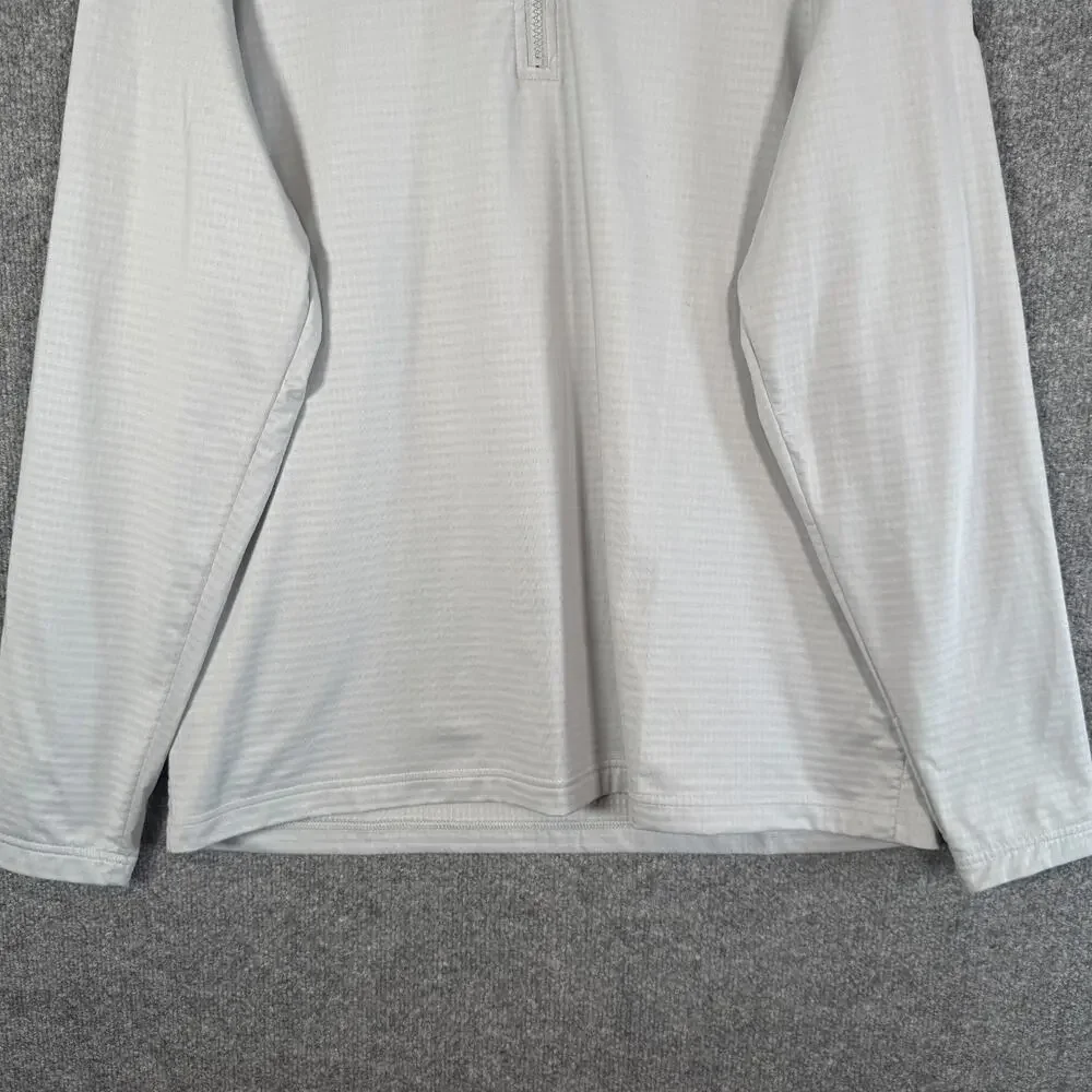 Nike Shirt Men XL Gray 1/4 Zip Stretch Swoosh Performance Athleisure‎ Logo